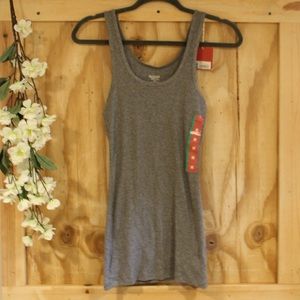 NWOT grey fitted tank top